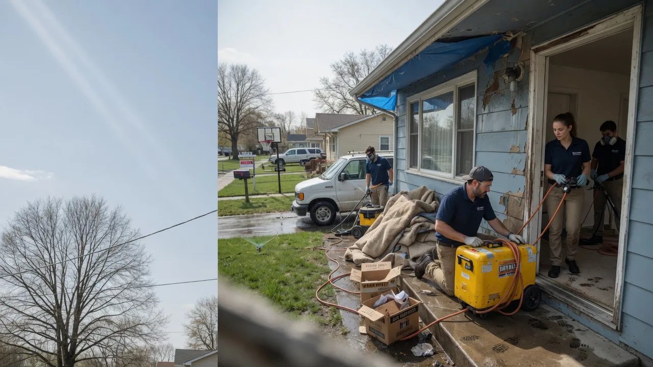 Basement Flood Cleanup in Russiaville, IN near me